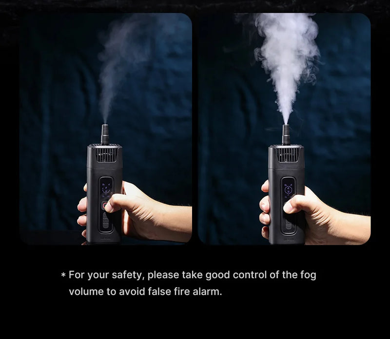 Máquina de fumaça de gelo seco portátil Ulanzi FM01 Ace Fog Machine 40W Estúdio de filmagem de vídeo curto Efeitos de palco Controle sem fio