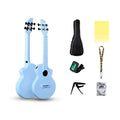 Kit de ukulele de viagem VEDO de 23 polegadas em fibra de carbono, incluindo mochila, alça de ombro, clipe de afinação, afinador, palheta e cordas.