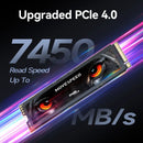 SSD MOVESPEED 7450 MB/s NVMe M.2 2280 4 TB 2 TB 1 TB Disco Rígido Interno de Estado Sólido M2 PCIe 4.0x4 2280 Unidade SSD para PS5 Laptop PC