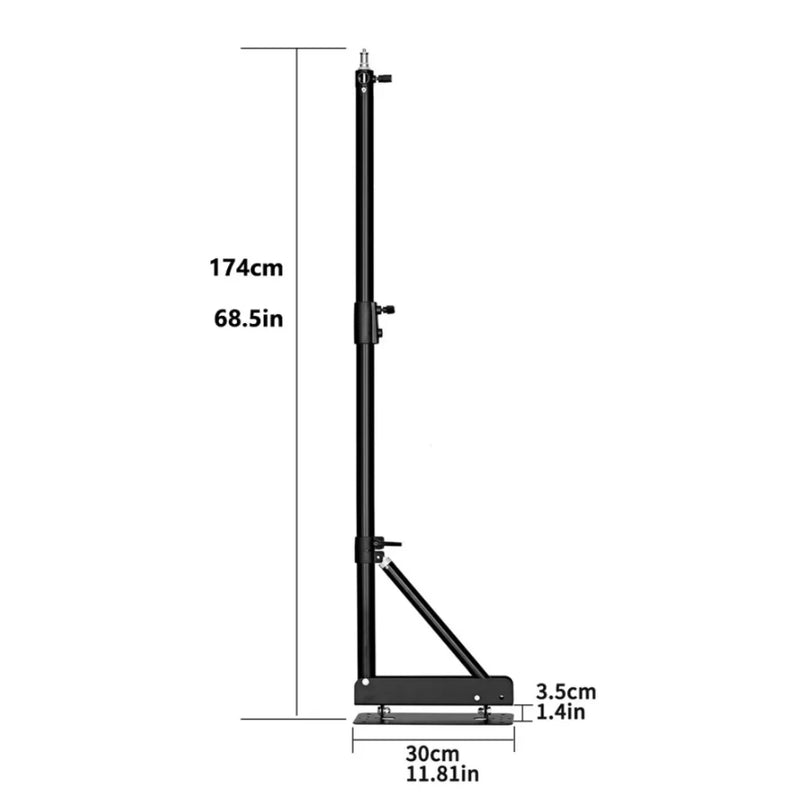 Suporte de braço de projeção de parede pesada de 170 cm e 135 cm para estúdio fotográfico, softbox, luzes estroboscópicas de vídeo