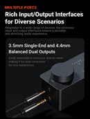 Fosi Audio SK02 Amplificador de Fone de Ouvido USB Hi-Fi Mini DAC USB para Fones de Ouvido Balanceados de 3,5 mm e 4,4 mm com Suporte a DSD