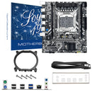 Kit de placa-mãe SOYO X99 com processador Xeon E5 2650 V4 LGA2011-3, 16 GB de RAM DDR4 (1x16 GB) de 2133 MHz e SSD NVMe M.2 SATA para computador desktop.