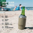 Copo Térmico 400ml ou suporte para cerveja de lata ou garrafa em aço inoxidável - 5x1 (Copo térmico / Latinha 350ml / Lata Alta 400mL / Barrigudinha / Long Neck e Com Abridor de Garrafa)