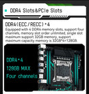 Placa-mãe MACHINIST X99 B9 LGA 2011-3 com slot M.2, suporte para chip X99 C612, memória DDR4, SATA 3.0, USB 3.0 e PCIe 16X.