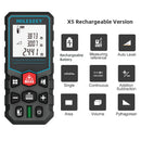 Medidor de distância a laser Mileseey Roleta eletrônica Fita a laser digital Telêmetro Trena Metro Fita métrica a laser