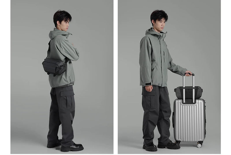 Ulanzi AB02 TAI Bolsa tiracolo para câmera, bolsa casual para viagem, fotografia de rua, bolsa para deslocamento diário, faça você mesmo, personalizável, 9L, grande capacidade