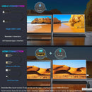 Monitor portátil de 15,6 polegadas FHD IPS 300cd/m² USB-C HDMI para jogos em PC/PS3/4/5/Switch/Xbox/Laptop/Mini PC/Celular