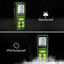 Huepar Green Beam Laser Rangefinder Medidor de Distância Digital 60M/100M/120M Tela LCD Multifuncional Ferramentas de Medição a Laser Trena