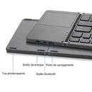 Brasil Teclado dobrável bluetooth mini teclado bluetooth com teclado touchpad sem fio teclado português brasileiro/inglês