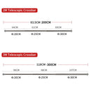 2,8x2/3M Barra transversal telescópica universal Suporte para fundo fotográfico Sistema ajustável Suporte para estúdio fotográfico Boom Super Racks