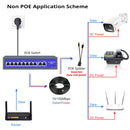 Switch de rede POE de 8 portas e 52 V com 10/1000 Mbps IEEE 802.3 AF/AT sobre Ethernet, câmera IP, AP sem fio, sistema de segurança CCTV