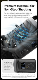 Ulanzi VL-120Bi VL-120C 120W V-Mount COB Luz sem fio Controle por aplicativo 2700K-6500K Luz de vídeo para fotografia de vídeo de esquete