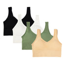 Academia, Roupas de ginástica femininas, Sutiãs esportivos, Sutiãs femininos sem costura, sem bojo, Brasil