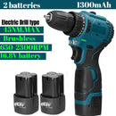 Furadeira e parafusadeira elétrica sem fio 2 em 1 16,8 V/21 V sem escova, chave de fenda elétrica, chave de fenda com 21 modos de rotação, furadeiras e parafusadeiras