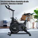 Bicicleta ergométrica ZRSE Dynamic com Bluetooth, silenciosa, para uso doméstico, ideal para exercícios de ginástica e perda de peso. Suporta até 150 kg.