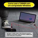 M-VAVE CUBE TURNER PRO Vira-páginas sem fio Bluetooth com pedal silencioso, recarregável via USB, para instrumentos musicais, tablets e smartphones.