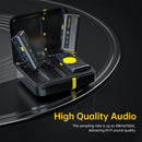 7RYMS iRay DW10 Mini Microfone sem fio multifuncional para câmera, smartphone, computador, vlog, transmissão ao vivo, entrevista