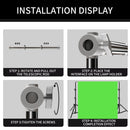 2,8x2/3M Barra transversal telescópica universal Suporte para fundo fotográfico Sistema ajustável Suporte para estúdio fotográfico Boom Super Racks