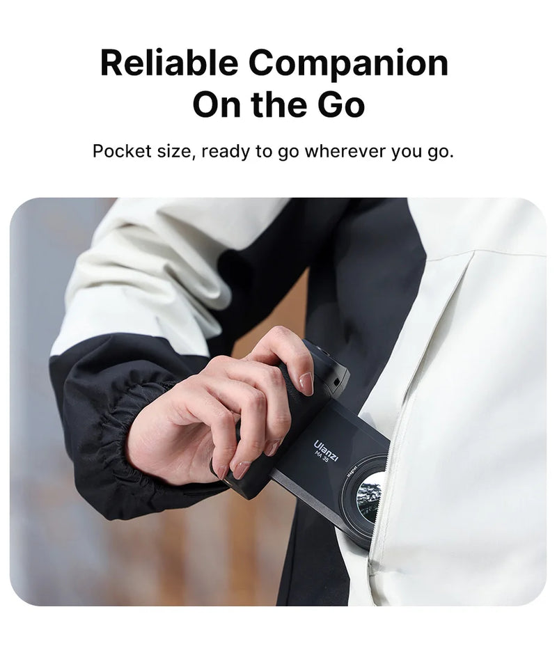 Ulanzi MA35 MagSafe para Smartphone, Alça de Obturador para Câmera Bluetooth, Alça para Selfie, Estabilizador de Câmera para Fotos, Vertical e Horizontal