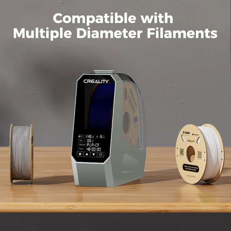 Secador de filamentos Creality Space Pi Monitoramento de umidade e temperatura em tempo real 1kg Impressora 3D Secador de filamentos Caixa de armazenamento Suporte