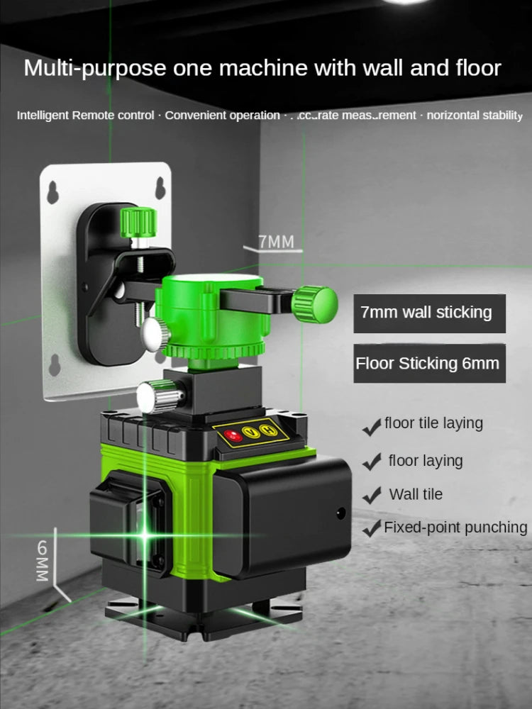 8/12/16 Nível de laser de linha 360 Nível de laser verde Instrumentos ópticos Ferramentas de construção Instrumentos de medição e análise