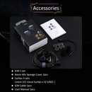 Fones de ouvido Kinera Celest Wyvern pretos com cabo e microfone, envio de IEMs brasileiros, fones de ouvido com fio Hi-Fi para jogos, para presente