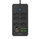 Extensão elétrica de 5 metros, extensão elétrica, filtro de linha brasileiro, tomada USB, régua de tomadas, extensão de tomada, tomada USB longa