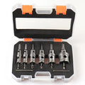 8 peças/conjunto de brocas de 16-35 mm para serra copo TCT de metal com ponta de carboneto e broca de núcleo de metal com caixa