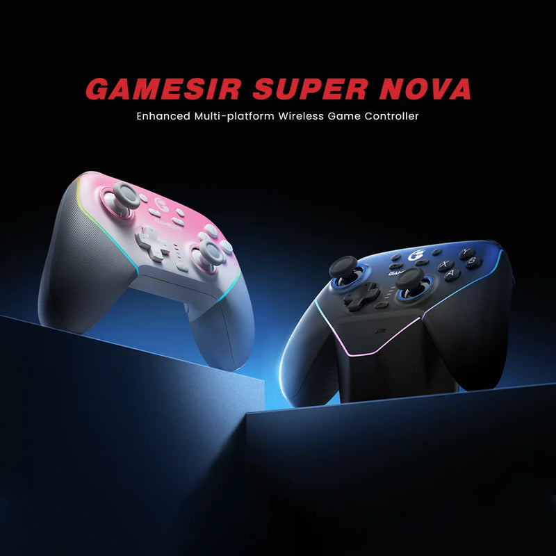 Controle sem fio GameSir Super Nova Switch com dock de carregamento, joystick de PC com efeito Hall para Nintendo Switch 2, iPhone e Android