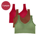 Sutiã esportivo feminino de 3 peças, roupa íntima para academia, roupa íntima feminina, sutiã respirável sem costura