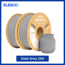 Filamento PLA fosco ELEGOO 1 kg, filamento FDM para impressora 3D de 1,75 mm, precisão dimensional de +/- 0,02 mm, bobina de papelão de 1 kg (2,2 lbs)