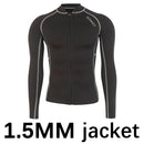 Jaqueta Térmica de Mergulho, Surf, Pesca Manga Longa Masculina ou Feminina DEMMET 1,5mm/3mm de Neoprene