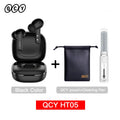 Fone de ouvido sem fio QCY HT05 ANC com cancelamento de ruído de 40 dB, Bluetooth 5.2, 6 microfones, ENC HD, chamada, TWS, modo de transparência