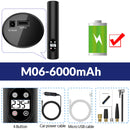 Bomba de ar portátil E-ACE para carro, com bateria de 6000mAh, 12V e 150PSI, sem fio/com fio, para pneus de bicicleta, bolas e motos.