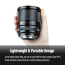 Lente VILTROX 13mm f1.4 para Sony E Fuji X Mount, abertura ampla de F1.4, foco automático, ultra grande angular, para câmeras APS-C e Vlogs.