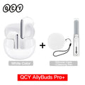 Fones de ouvido sem fio QCY HT10 AilyBuds Pro+ com cancelamento de ruído ativo (ANC), áudio de alta resolução com LDAC, Bluetooth 5.3, 6 microfones, IA para chamadas em HD e conexão multiponto.