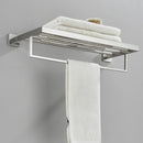 Acessórios para banheiro Toalheiro Aço inoxidável Toalheiro Acessórios para banheiro Prateleira de armazenamento Toalheiro duplo Dourado/Preto/Cromado