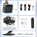 Projetor externo XIWBSY 2025 4K, 40000 lúmens, foco automático, projetor inteligente, vídeo 8K, home theater, Wi-Fi 6, Bluetooth 5.3, projetor portátil.