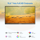 Monitor portátil ARZOPA de 15,6 polegadas FHD 1080P IPS USB-C Mini-HDMI, segunda tela externa para Mac, laptop, PC, Switch, Xbox, PS4/5 e Xbox.
