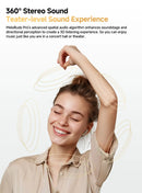 Fones de ouvido QCY MeloBuds Pro ANC Bluetooth 5.3 sem fio 46dB híbrido ANC Hi-Res LDAC fones de ouvido 6 microfones 34h detecção intra-auricular