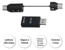 Sistema MIDI M-VAVE Teclado MIDI sem fio Adaptador sem fio Plug and Play Compatível com sistema Windows Transmissão sem fio para smartphones