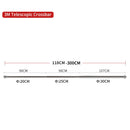 2,8x2/3M Barra transversal telescópica universal Suporte para fundo fotográfico Sistema ajustável Suporte para estúdio fotográfico Boom Super Racks