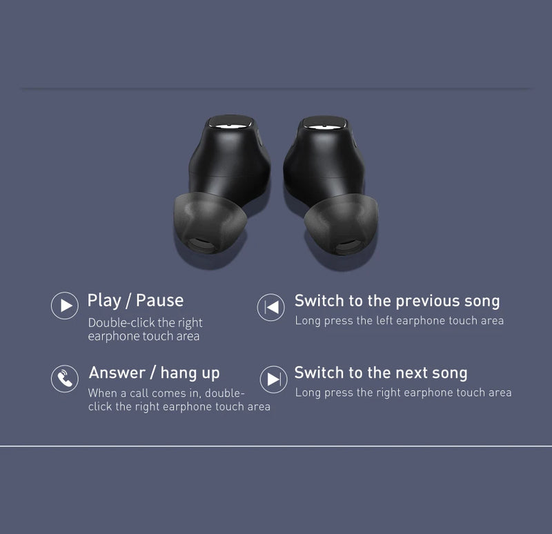 Fone De Ouvido BASEUS Sem Fio Bowie Wm01 Portátil Bluetooth 5.0 25 Horas de Bateria Redução de Ruído ENVIO IMEDIATO
