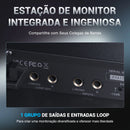 Sistema de monitoramento intra-auricular sem fio mono UHF com 1 saída de loop, saídas separadas, adequado para bandas e estúdios. Phenyx Pro PTM-11