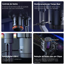 Microfone sem fio USB COMICA para jogos, com condensador e redução de ruído, luzes RGB, para PC, laptop, smartphone e streaming Uni Pro.