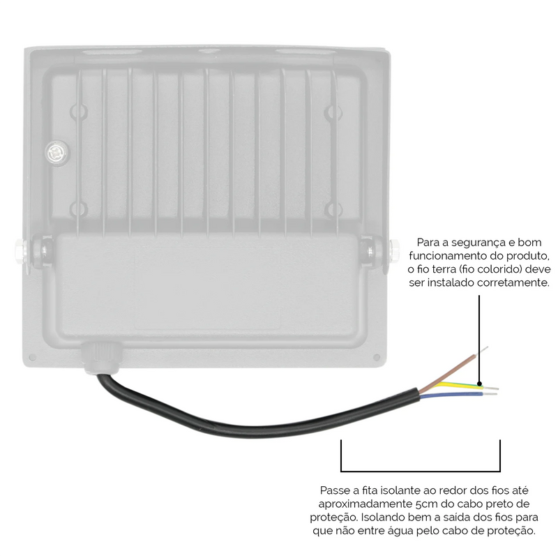 Refletor Led 30W Bivolt Impermeável