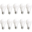 Kit com 10 lâmpadas LED 12W E 15W soquete E27 bivolt cor branca fria