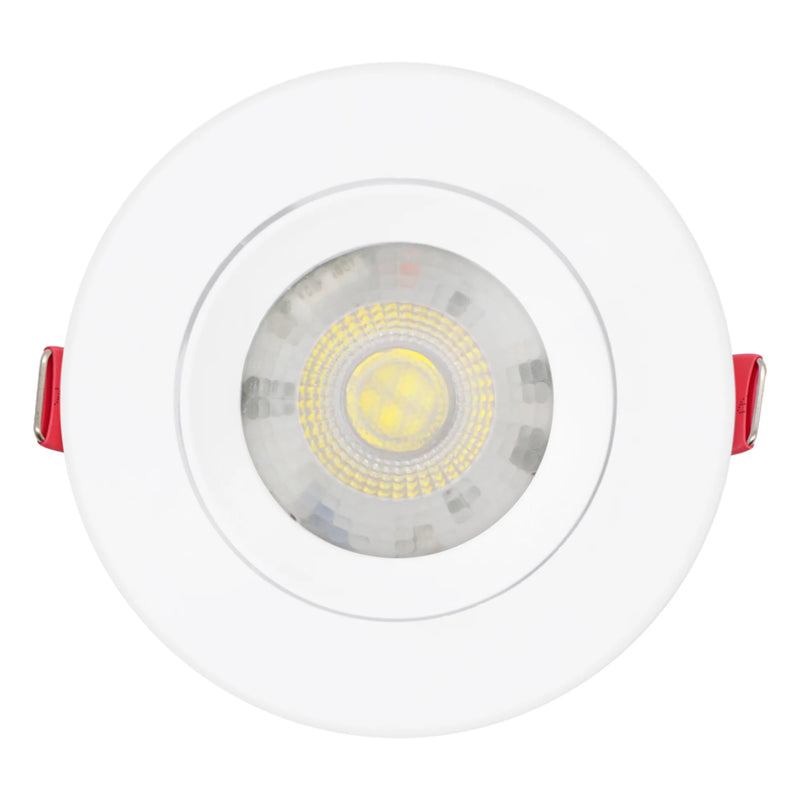 Kit 10 Spot Led 5w Dicróica Direcionável Redondo Embutir