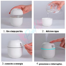 Umidificador e Atomizador De Ar Doméstico Portátil 200ml