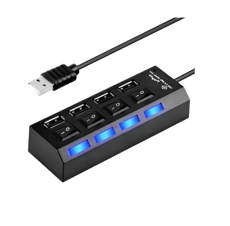 Extensor USB com 4 Portas 2.0 Prático para Aumentar a Conectividade de Dispositivos Domésticos